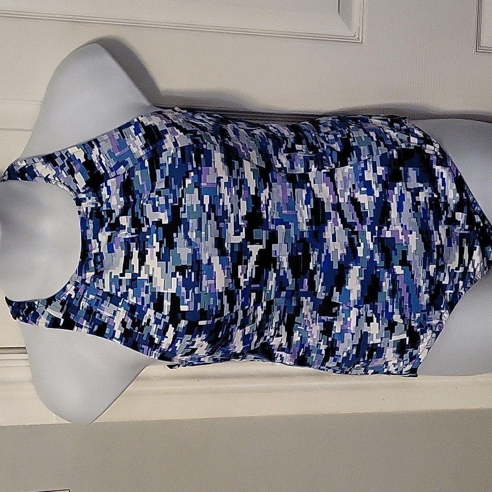Croft & Barrow Racerback Onepiece Print Swimsuit
